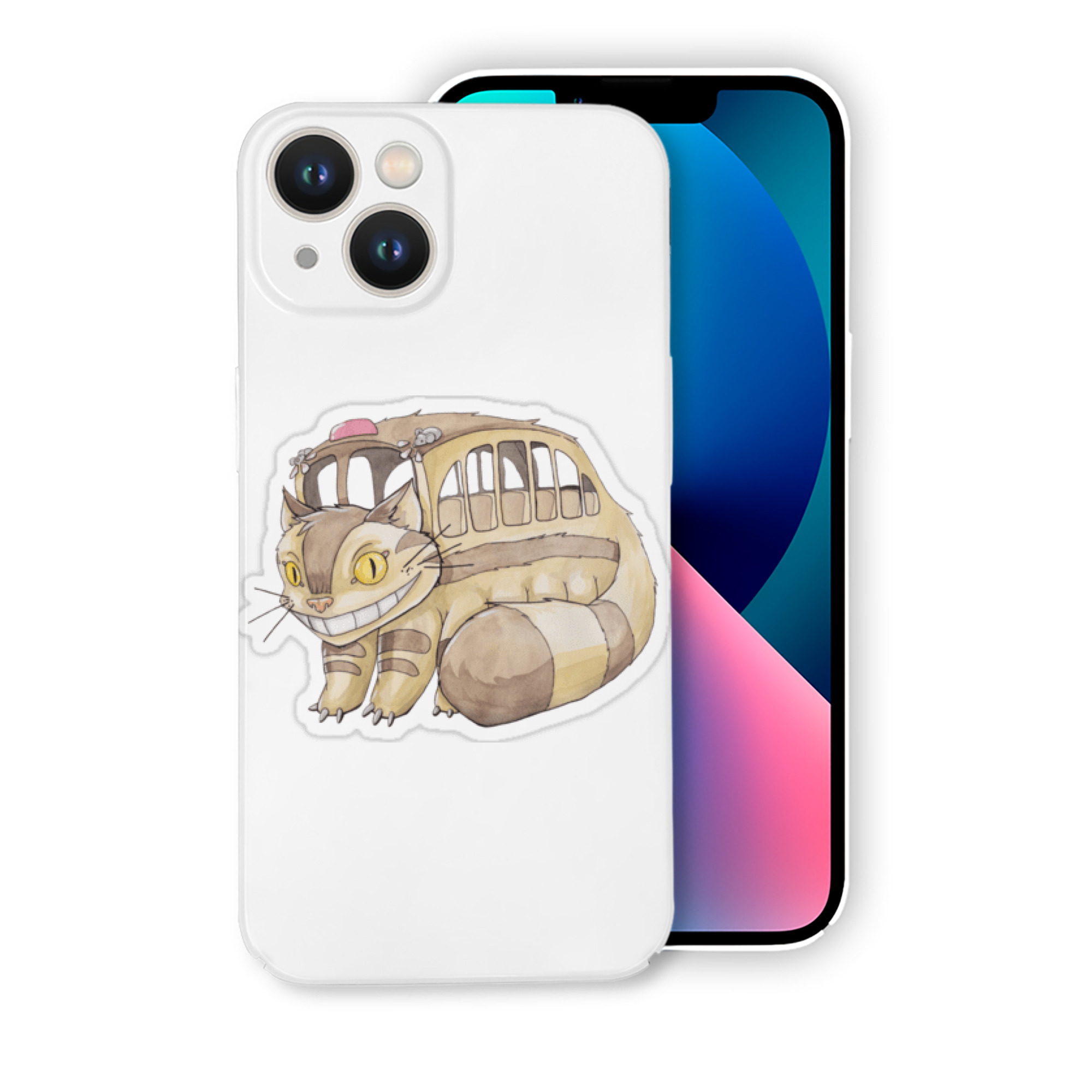 （画像用） となりのトトロ 草壁メイ 草壁サツキ My Neighbor Totoro Satsuki Kusakabe Mei Kusakabe 【iPhone 14シリーズ対応】ハードケース